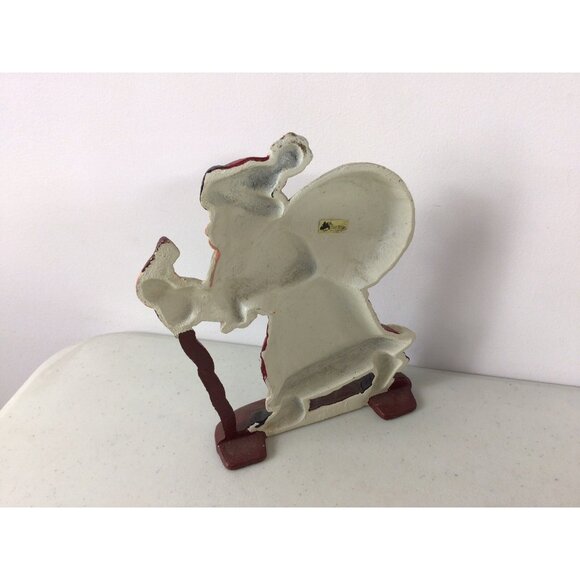 Vintage Cast Iron Christmas Door Stopper Santa Claus - Picture 8 of 8